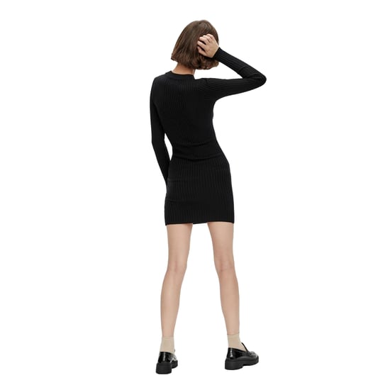 Pieces - T-Shirt-Kleid für Damen, Mini (Schwarz) - Image 3