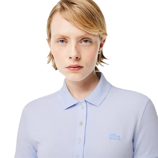 Lacoste - Polo-Kleid für Damen, Mit Kragen (Hellblau) - Image 4