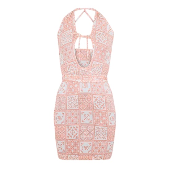 Off White - Minikleid für Damen (Pink/Weiß) - Image 1