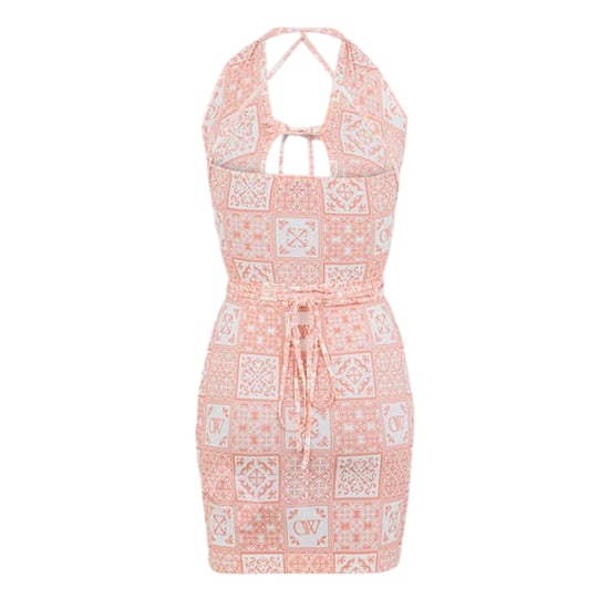 Off White - Minikleid für Damen (Pink/Weiß) - Image 2