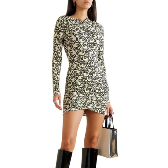 Off White - Minikleid für Damen (Weiß/Schwarz bedruckt) - Image 1