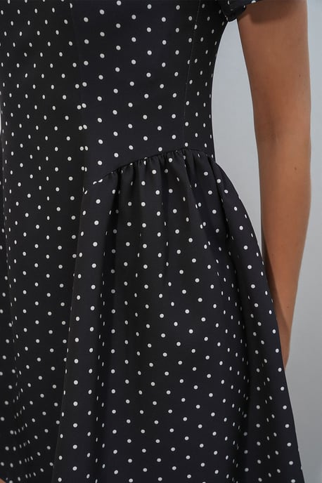 Punkte-A-Linien-Minikleid - Image 5
