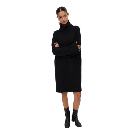 Vero Moda - Strickkleid für Damen, Rollkragen, Jerseyware (Schwarz) - Image 1
