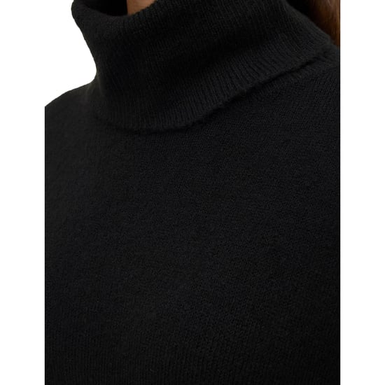 Vero Moda - Strickkleid für Damen, Rollkragen, Jerseyware (Schwarz) - Image 3