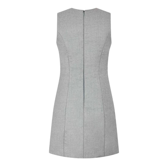 Off White - "Sheath" Minikleid für Damen, Wolle, Ärmellos (Grau) - Image 2
