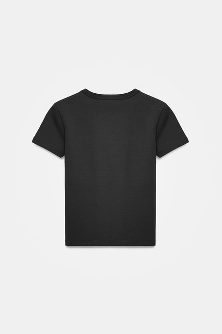 Damen Unifarbene Rundhalsausschnitt T-Shirt - Image 6