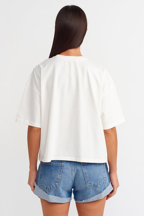 Übergroßes Baumwoll-Crewneck-T-Shirt - Image 2