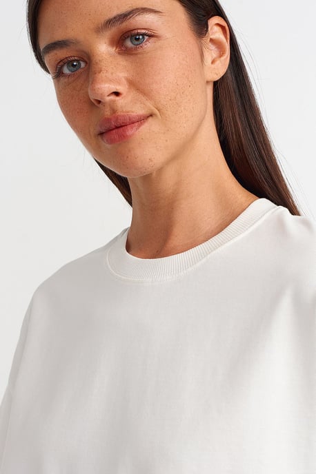 Übergroßes Baumwoll-Crewneck-T-Shirt - Image 3