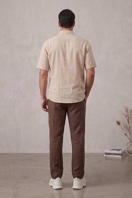 Herren Gerade geschnittene Gewebte Hose - Image 3