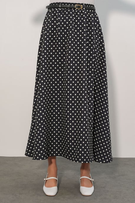 High-Waist Pünktchen Maxi-Rock - Image 2