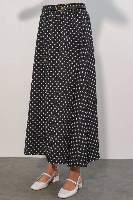 High-Waist Pünktchen Maxi-Rock - Image 4