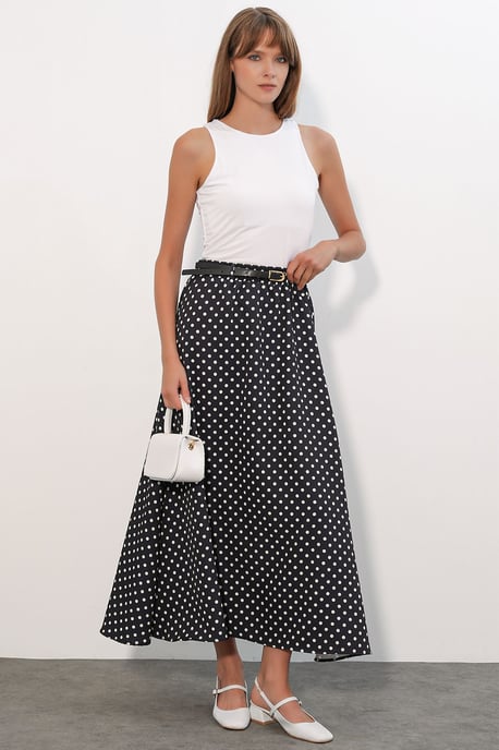 High-Waist Pünktchen Maxi-Rock - Image 5