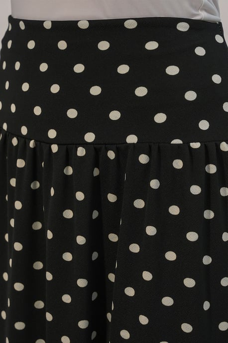 Hochtaillierter Polka-Dot Maxi-Rock - Image 6