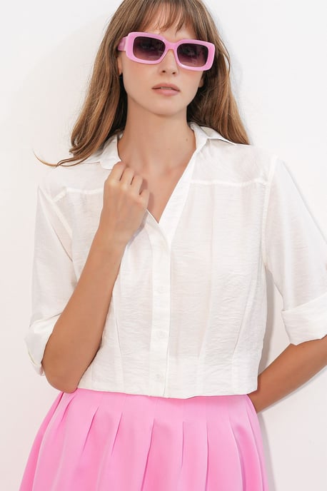 Übergröße Cropped Shirt - Image 3