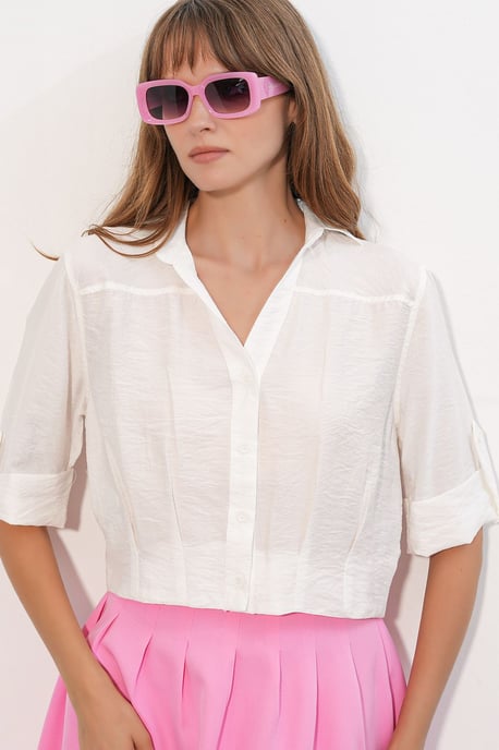 Übergröße Cropped Shirt - Image 4