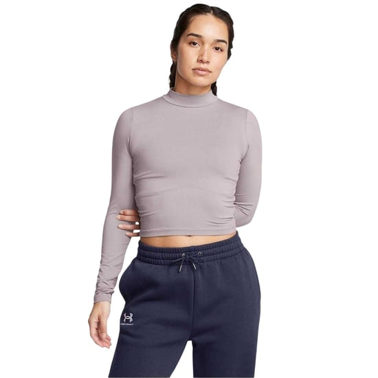 Under Armour - "Meridian" T-Shirt für Damen, Stehkragen, Schmal (Grau) - Image 4