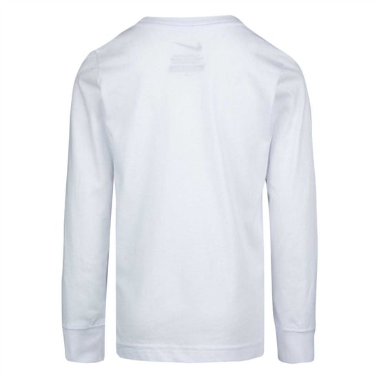 Nike - "Futura" T-Shirt für Kinder, Langärmlig (Weiß) - Image 2