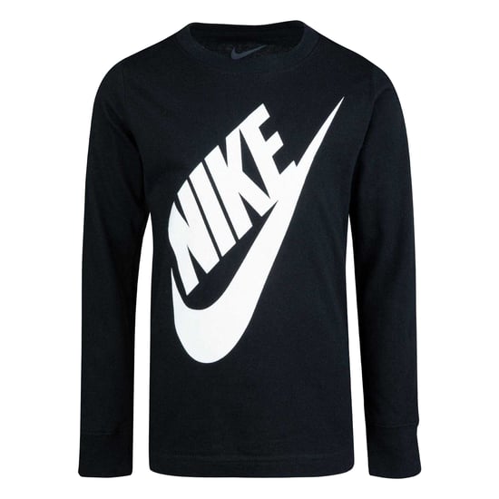 Nike - "Futura" T-Shirt für Kinder, Langärmlig (Schwarz) - Image 1
