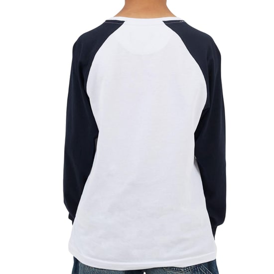 Brave Soul - T-Shirt für Jungen, Raglan langärmelig (Weiß/Marine) - Image 2