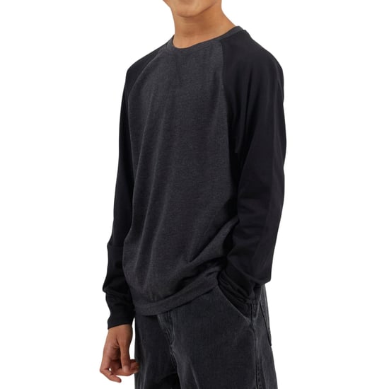Brave Soul - T-Shirt für Jungen, Raglan langärmelig (dunkele Kohle) - Image 1