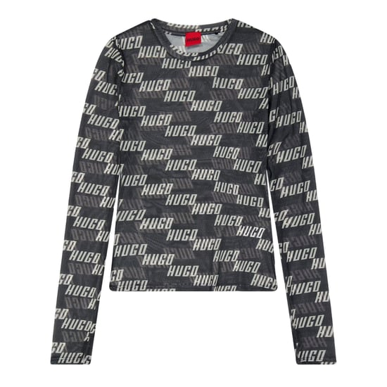 Hugo - T-Shirt für Damen, Schmal, Langärmlig (Braun) - Image 1