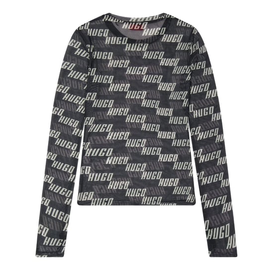 Hugo - T-Shirt für Damen, Schmal, Langärmlig (Braun) - Image 2