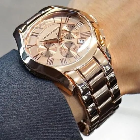 Emporio Armani AR0365 Rose Gold Chronograph Herrenuhr - Image 3