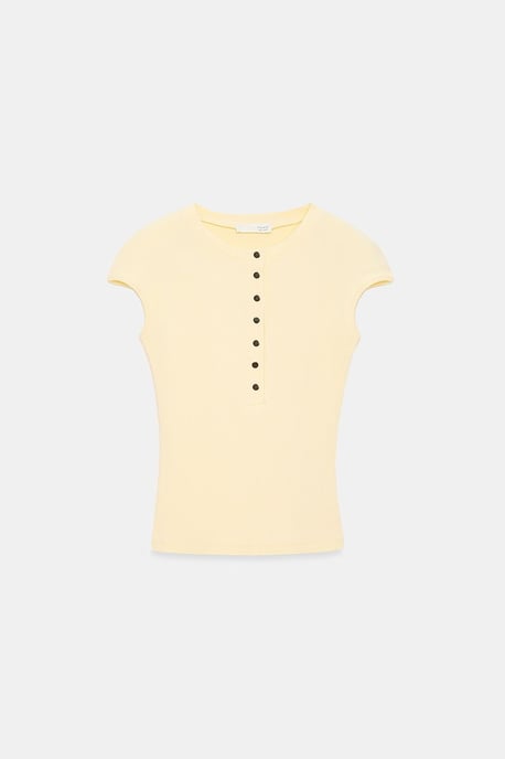 Figurbetontes Baumwoll-Jersey Rundhals-T-Shirt - Image 5