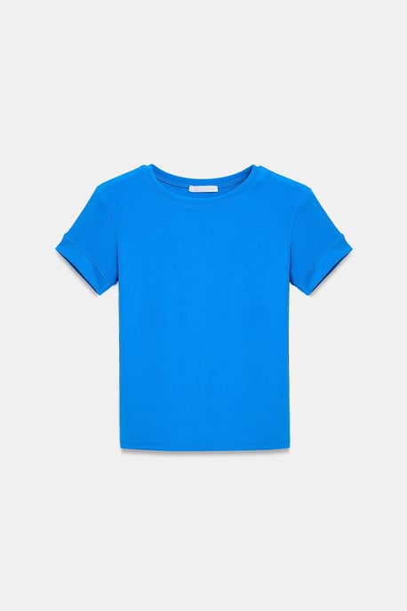 Damen Slim Fit Rundhalsausschnitt T-Shirt - Image 5