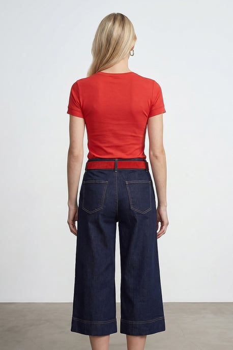 Damen Slim Fit Rundhalsausschnitt T-Shirt - Image 3