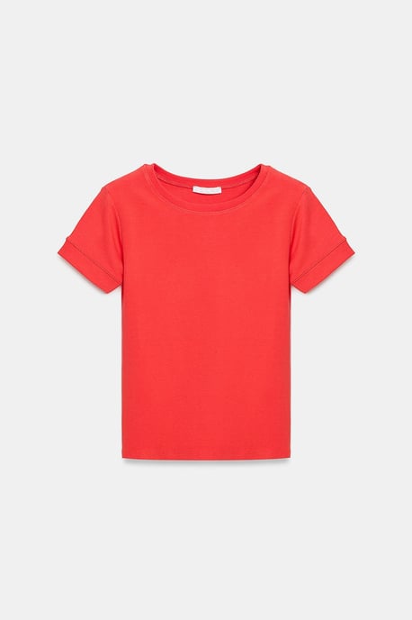 Damen Slim Fit Rundhalsausschnitt T-Shirt - Image 5