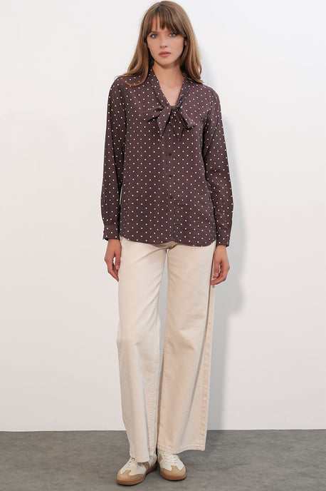 Punkte-Popeline-Bluse - Image 2