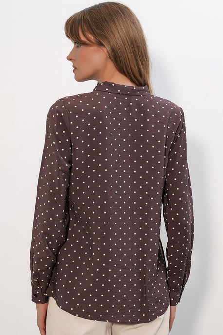 Punkte-Popeline-Bluse - Image 6