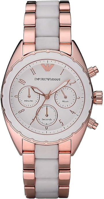 Emporio Armani AR1853 Chronograph Silver Watch - Image 1