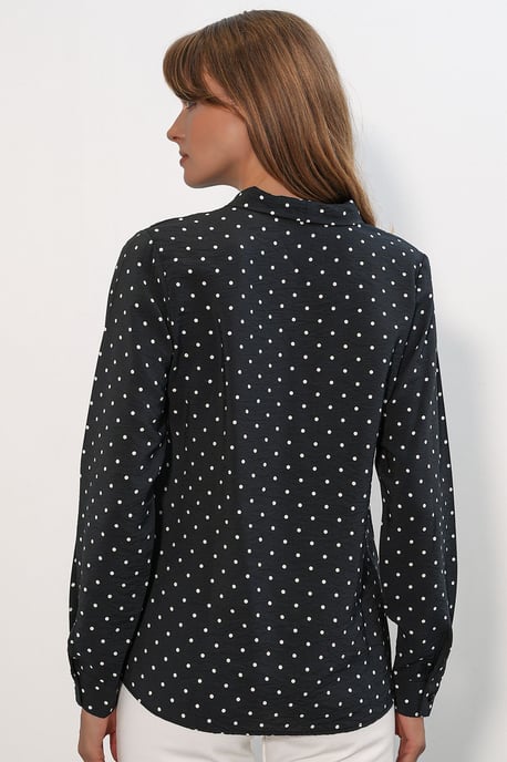 Punkte Popeline Bluse - Image 6