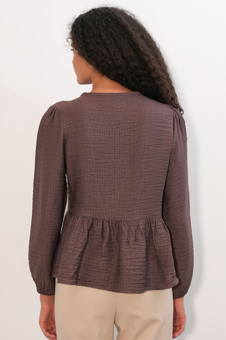 Rüschentasche Woven Bluse mit Bindeband - Image 6