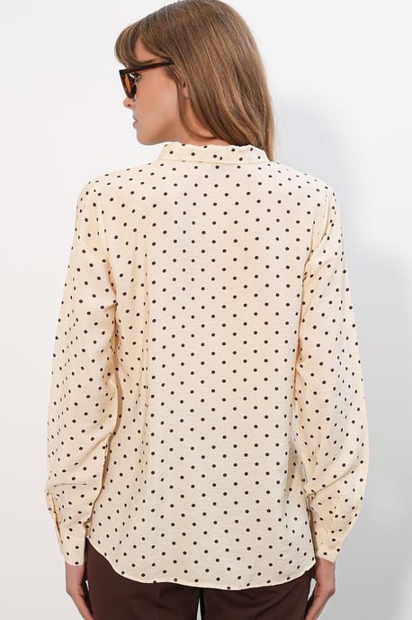 Punkte Popeline Hemdbluse - Image 5