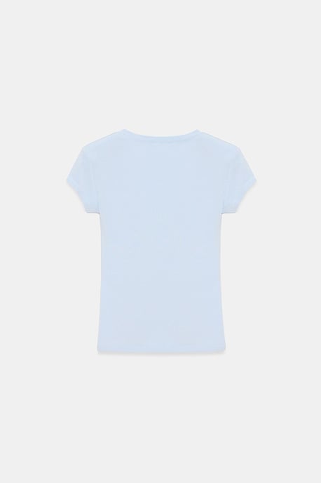 Slim Fit V-Ausschnitt Jerseybluse - Image 6