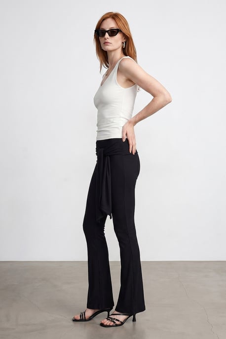 Ärmellose V-Ausschnitt Slim-Fit Bluse für Damen - Image 4