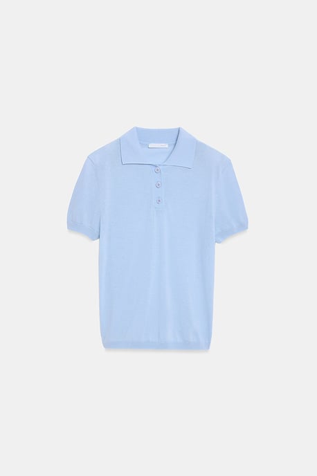 Damen-Polo-Kragen-Button-Bluse - Image 5