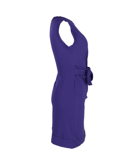 Diane Von Furstenberg Della Minikleid mit Taillenschnürung aus lila Nylon - Image 2