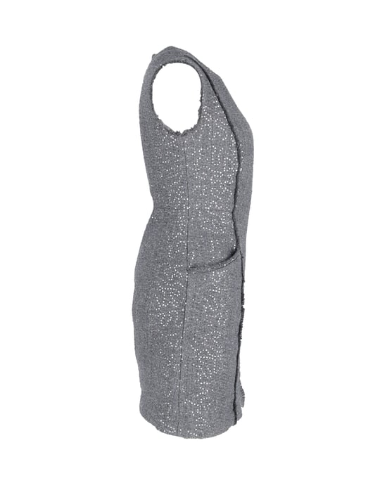 Paillettenbesetztes Minikleid von Michael Kors aus grauem Acryl - Image 2