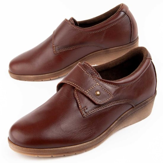 Purapiel Wedge Mokassin Anila Brown - Image 1