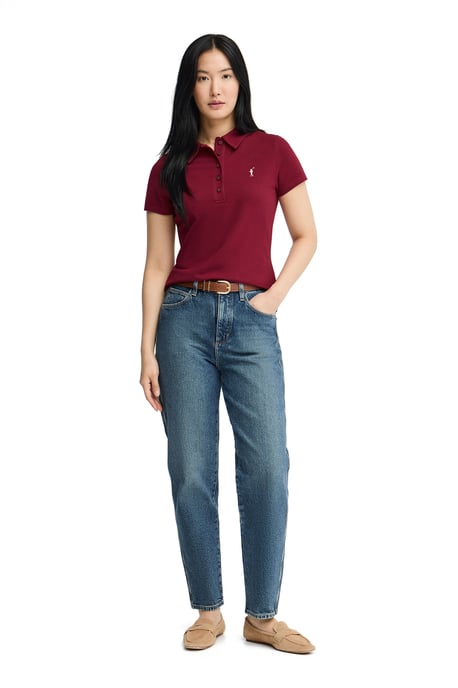 Damen Polo-Shirt mit kurzem Ärmel Slim Fit POLO-SHIRT-S-S7 - Image 4