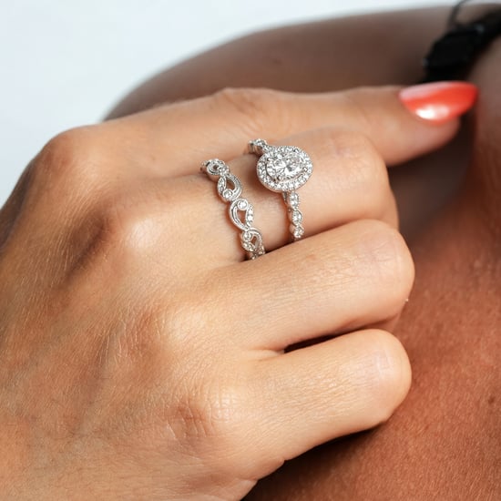 Damenset Brilliant-Ringe Duo aus 925 Sterling Silber BIAN024 - Image 3