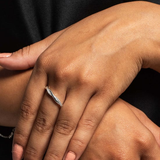 Damen geflochtener Ring mit Zirkonia in 925 Sterling Silber BIAN019 - Image 4