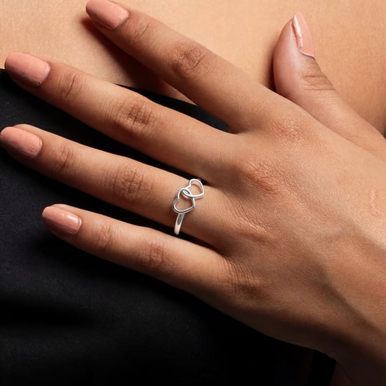Damen Doppelhochzeitsring aus 925 Sterling Silber BIAN026 - Image 3