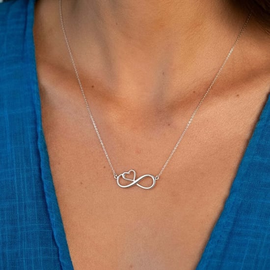 Damen Infinity Herz Halskette aus 925er Sterlingsilber BICLL024 - Image 2
