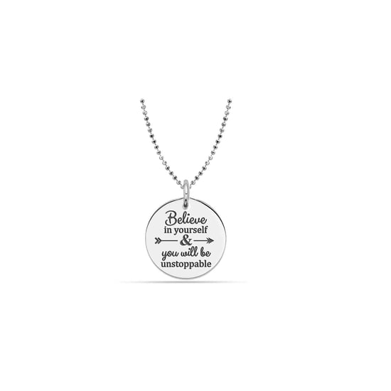 Bibei Halskette „Believe in Yourself“ aus 925er Sterling Silber, Modell BICLL047 - Silber - Image 2