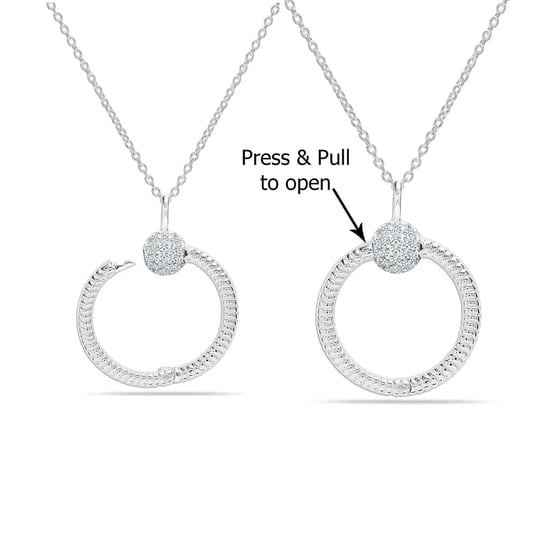 Damenkette mit Anhänger und Zirkonia, 925 Sterling Silber BICLL018 - Image 5